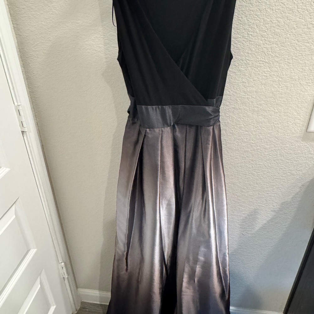 SLNY Ombrè Satin Woven Gown